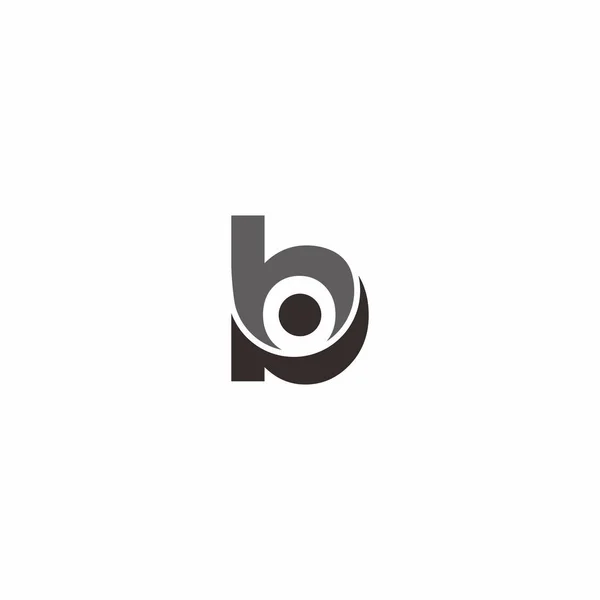 Mektup b insanlar Logo — Stok Vektör