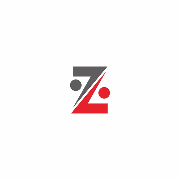 Buchstabe z people logo — Stockvektor