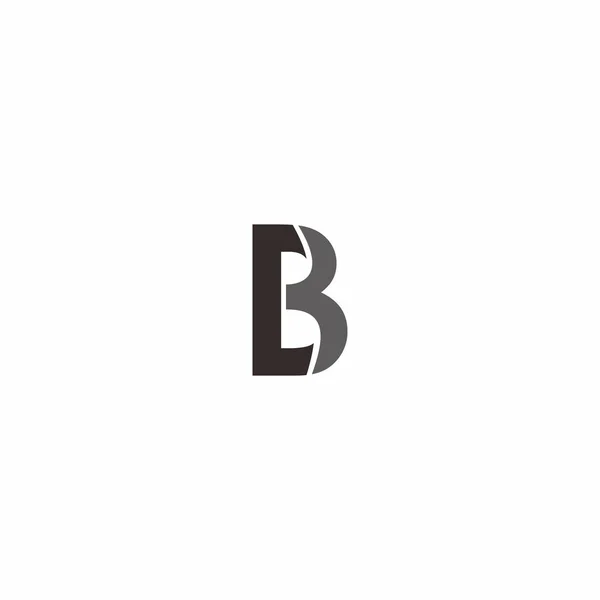 手紙の Cb のロゴのテンプレート — ストックベクタ