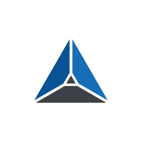Abstracte driehoek logo vector sjabloon — Stockvector