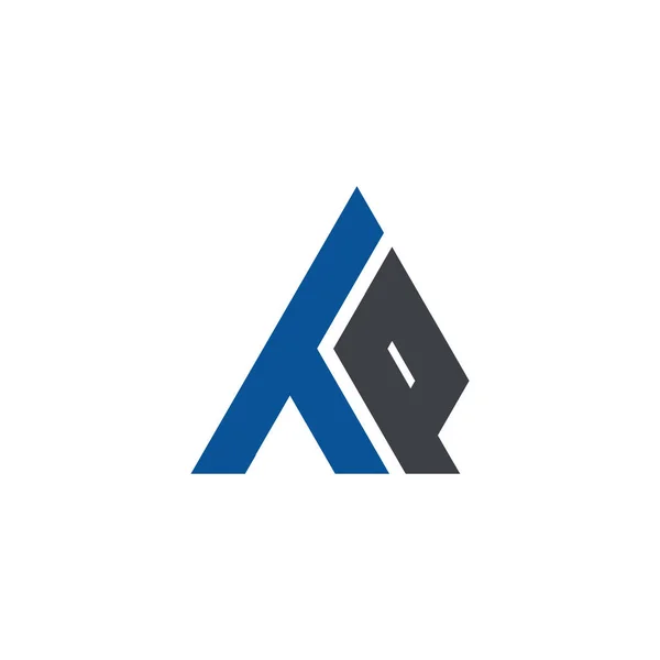 T P Eerste letter Driehoek logo — Stockvector
