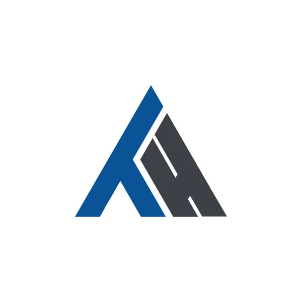 Th Eerste letter Driehoek logo — Stockvector