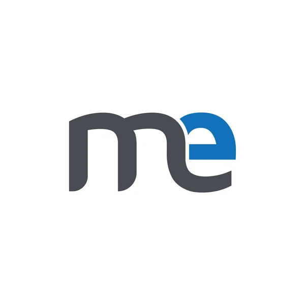 Me Initial letter logo vector — 스톡 벡터