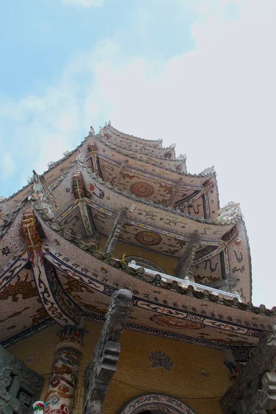 Bottenvy Över Bottle Temple Pagoda Vietnam — Stockfoto