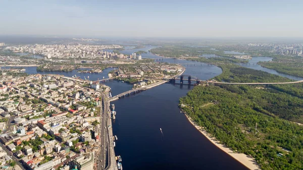 Міський пейзаж. аерофотозйомка — стокове фото