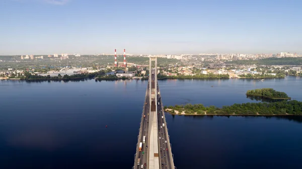 Kiev Dinyeper Nehri yakınında güzel alanı. — Stok fotoğraf