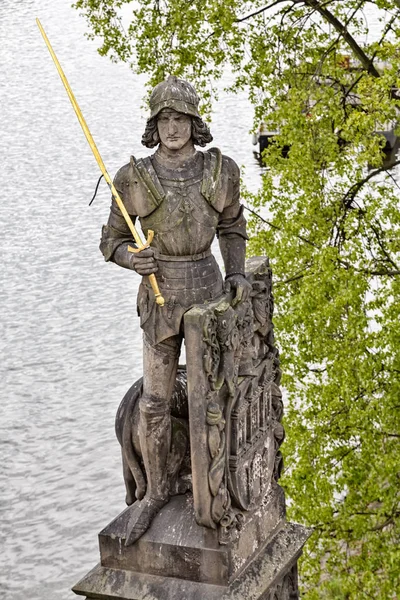 在布拉格的雕像 — 图库照片