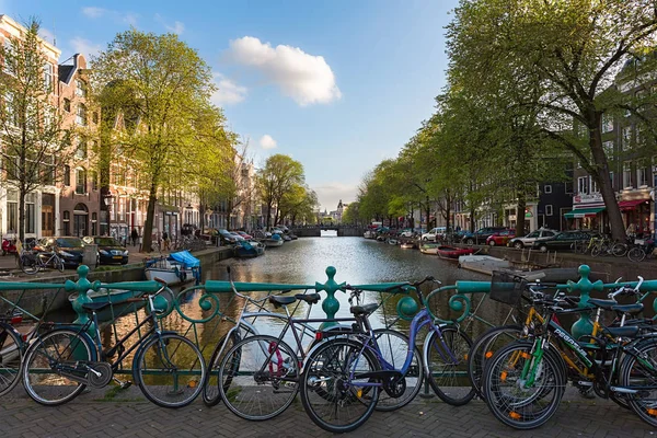 Bisiklet sokakta Amsterdam, Hollanda