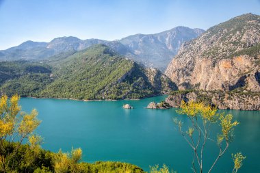 Türkiye - doğa seyahat arka planı yeşil Kanyon
