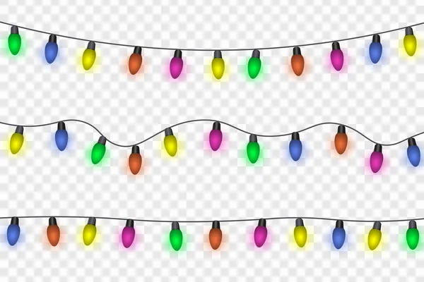 Luces de Navidad — Vector de stock