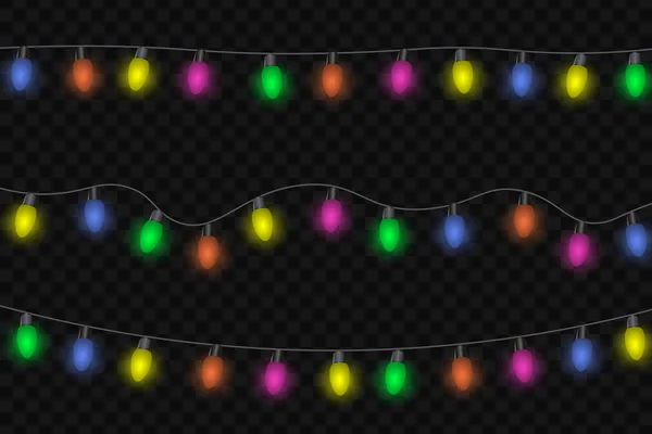 Luces de Navidad — Archivo Imágenes Vectoriales