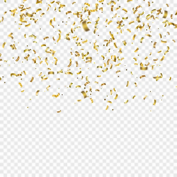 Goldenl Confetti — Stockvector