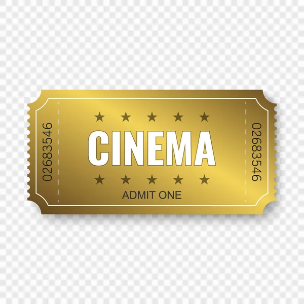 Bilet kino — Wektor stockowy