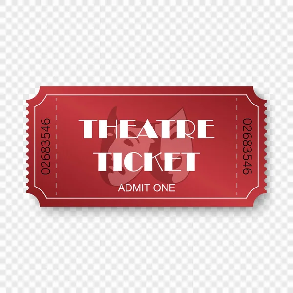 Billet de théâtre — Image vectorielle