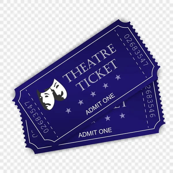 Billet de théâtre — Image vectorielle