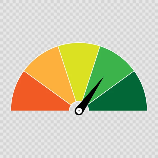 Credit score gauge — Stock Vector