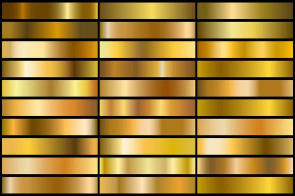 Gradientes de oro — Vector de stock