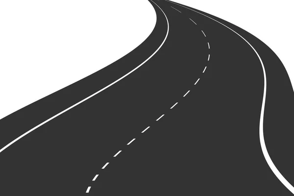 Route noire — Image vectorielle