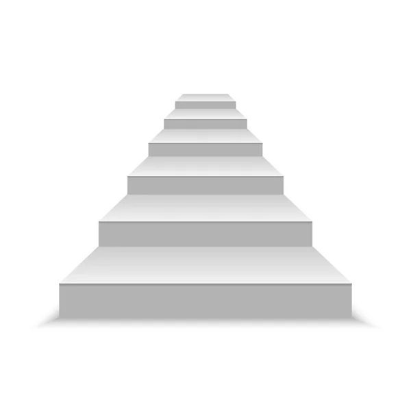 Escaleras blancas — Vector de stock