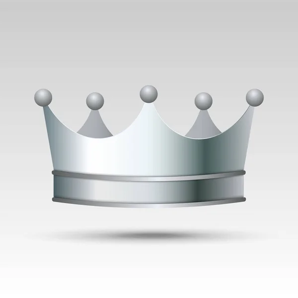 Серебряная корона — стоковый вектор
