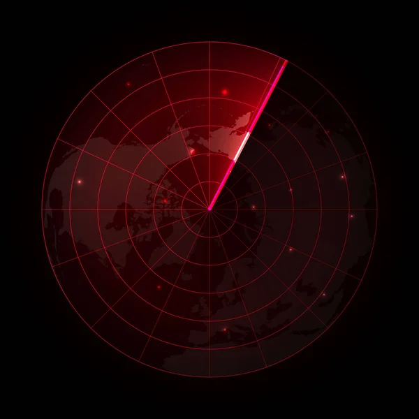 Écran radar — Image vectorielle