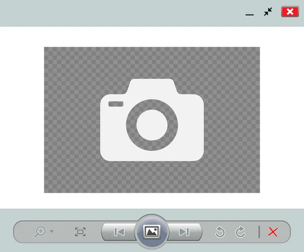 Web image viewer mall — Stock vektor