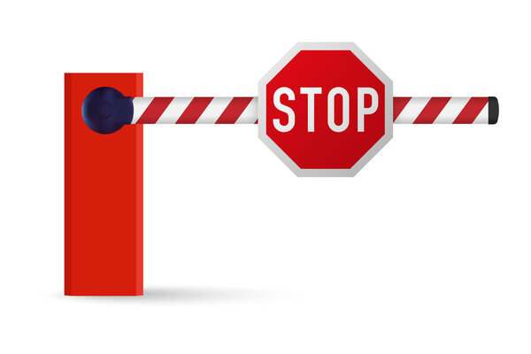 realistic car barrier