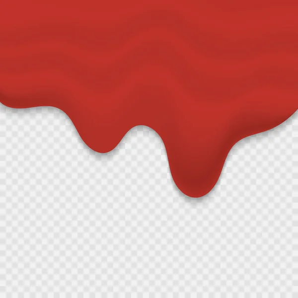 Droppande blod eller ketchup — Stock vektor