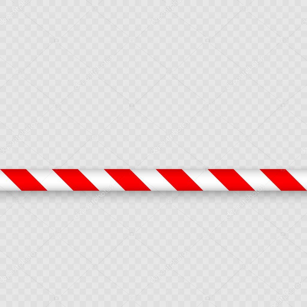 Lines of barrier tape