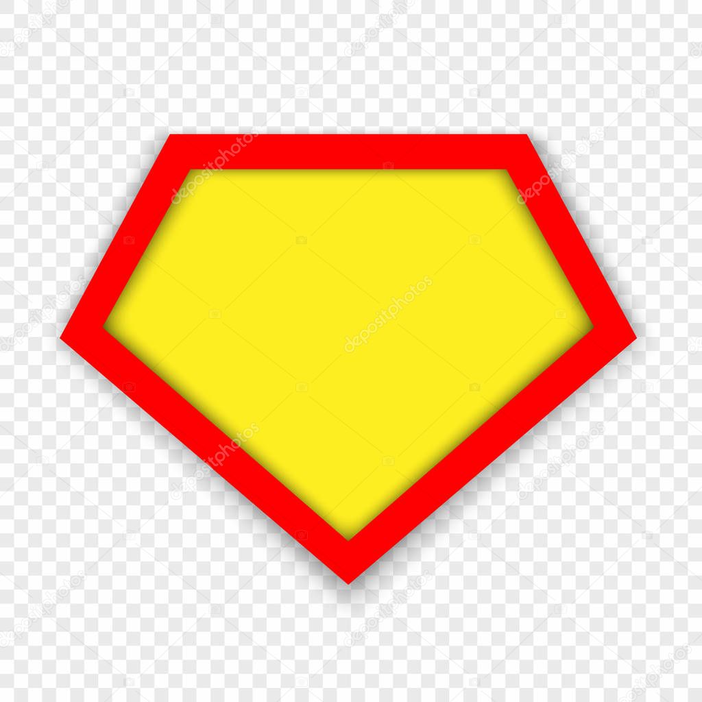 Superhero logo template