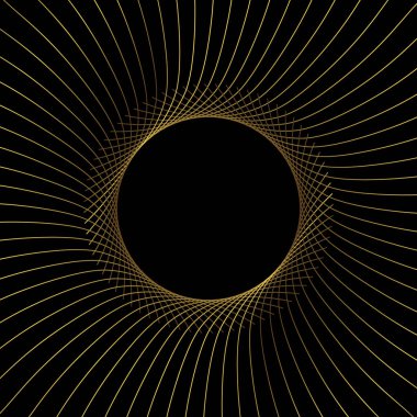 Altın geometrik soyut desen