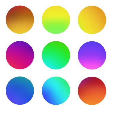 Yuvarlak gradyan seti