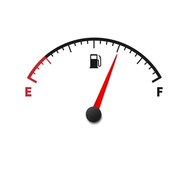 Fuel gauge meter — Stock Vector
