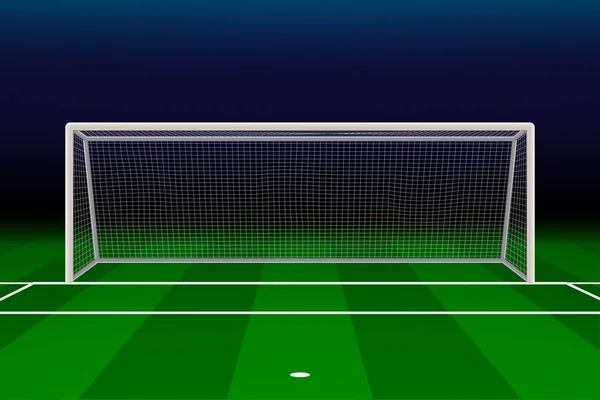 Gerçekçi futbol gol — Stok Vektör