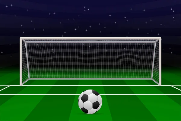 Гол в реалистичный футбол — стоковый вектор