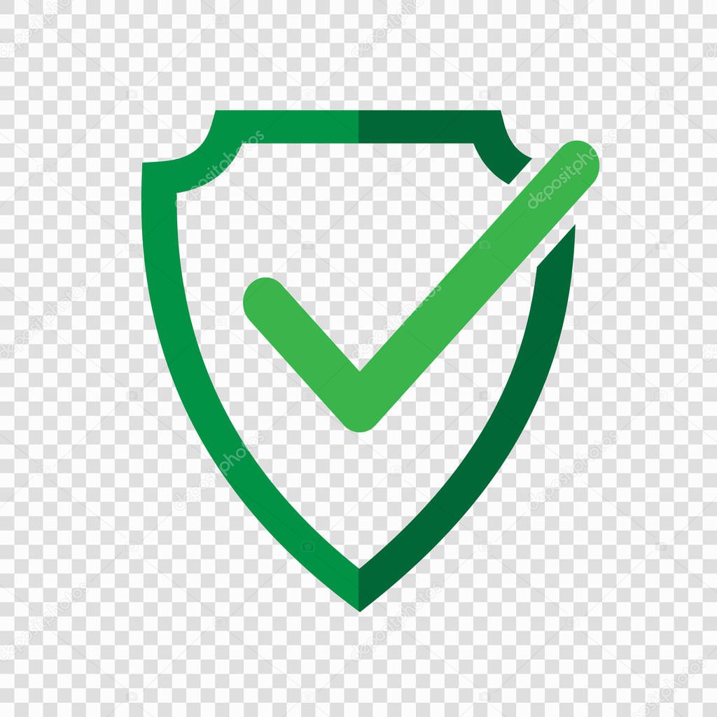 Shield check mark logo icon