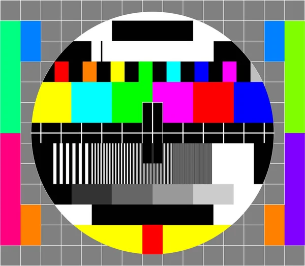 TV-Testkarte — Stockvektor