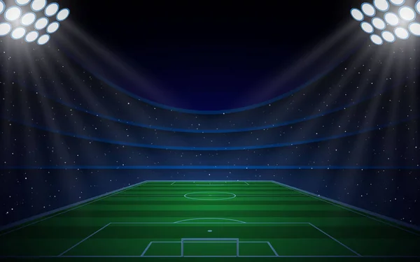 Estadio de fútbol — Vector de stock