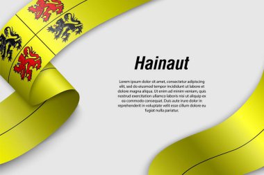 Belçika 'nın bayrak vilayetinde sallanan kurdele ya da afiş