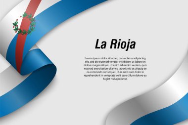 Arjantin 'in bayrak vilayetinde sallanan kurdele veya bayrak.