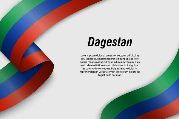 Ruban ou bannière avec drapeau Région de Russie — Image vectorielle