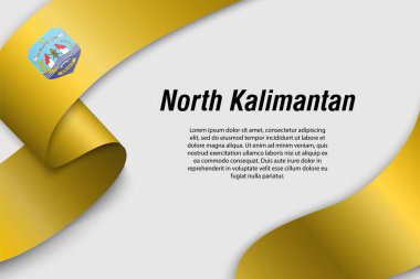 Endonezya 'nın bayrak vilayetinde dalgalanan kurdele ya da bayrak