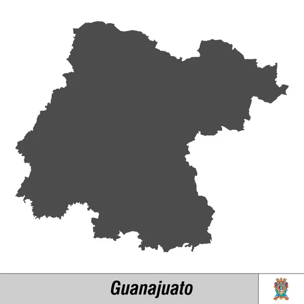 Mappa di alta qualità con lo stato di bandiera del Messico — Vettoriale Stock