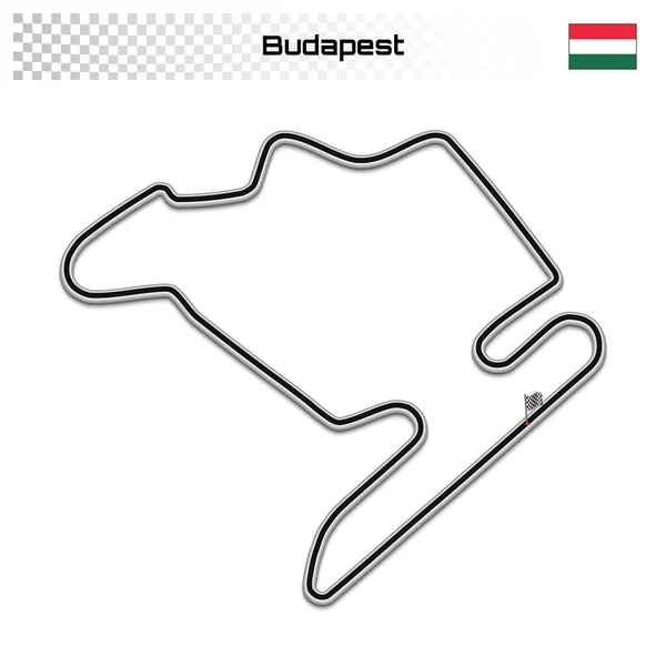 Grand prix circuit voor autosport en autosport — Stockvector