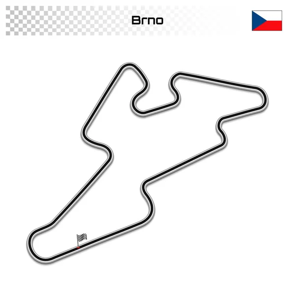 Grand Prix závodní dráha pro motorsport a autosport — Stockový vektor