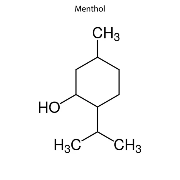 Skeletformule van het chemische element — Stockvector