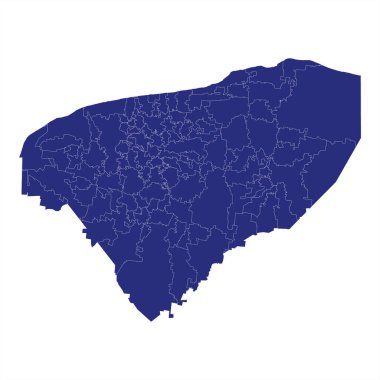 Yüksek Kalite haritası Meksika eyaletidir