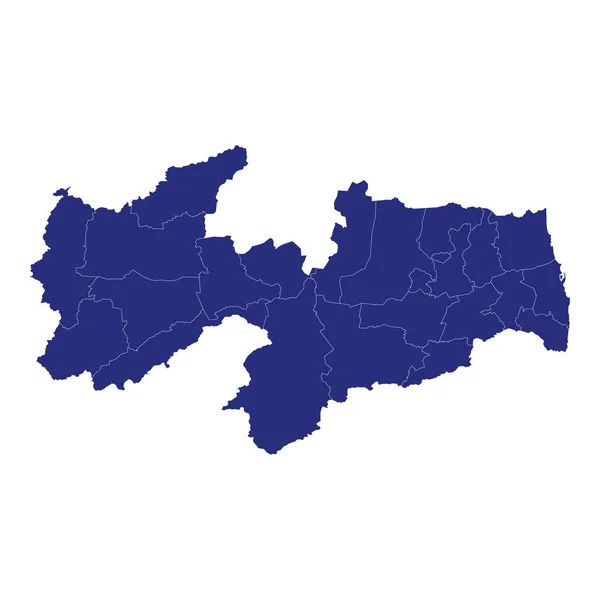 Yüksek Kalite Haritası Brezilya 'nın bir eyaleti — Stok Vektör