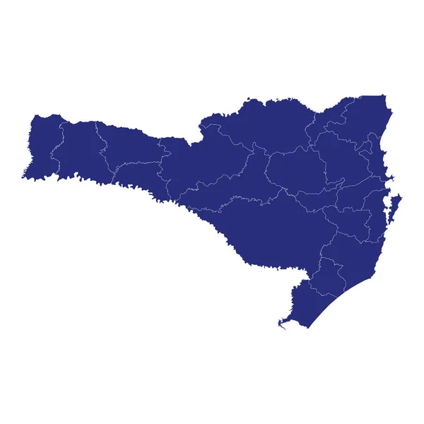 Mappa di alta qualità è uno stato del Brasile — Vettoriale Stock