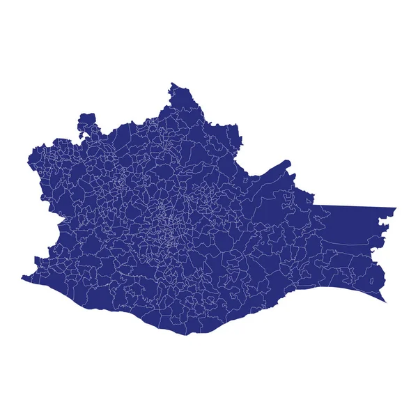 Mapa de alta calidad es un estado de México — Archivo Imágenes Vectoriales